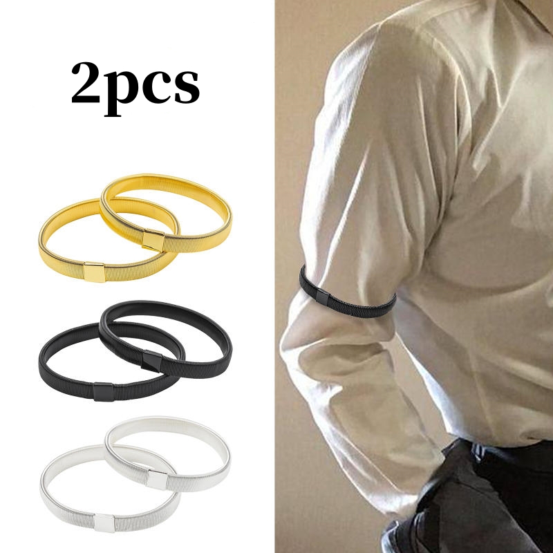 Men'S Accessories Rings - 2pcs Men Elasticated Arm Band Shirt