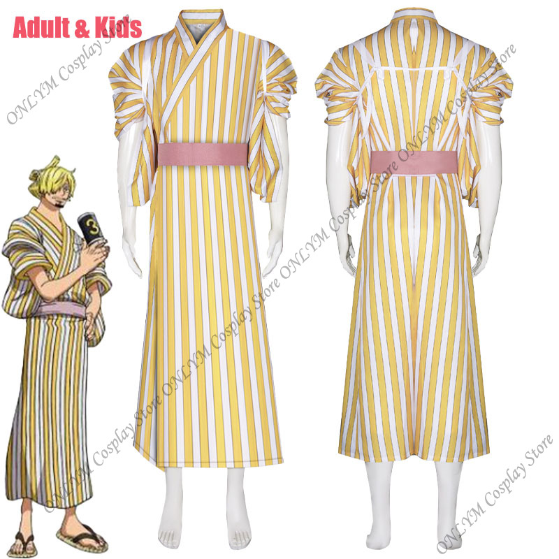 Men'S Kimono Accessories - Anime Piece Sanji Cosplay Costume Sanji