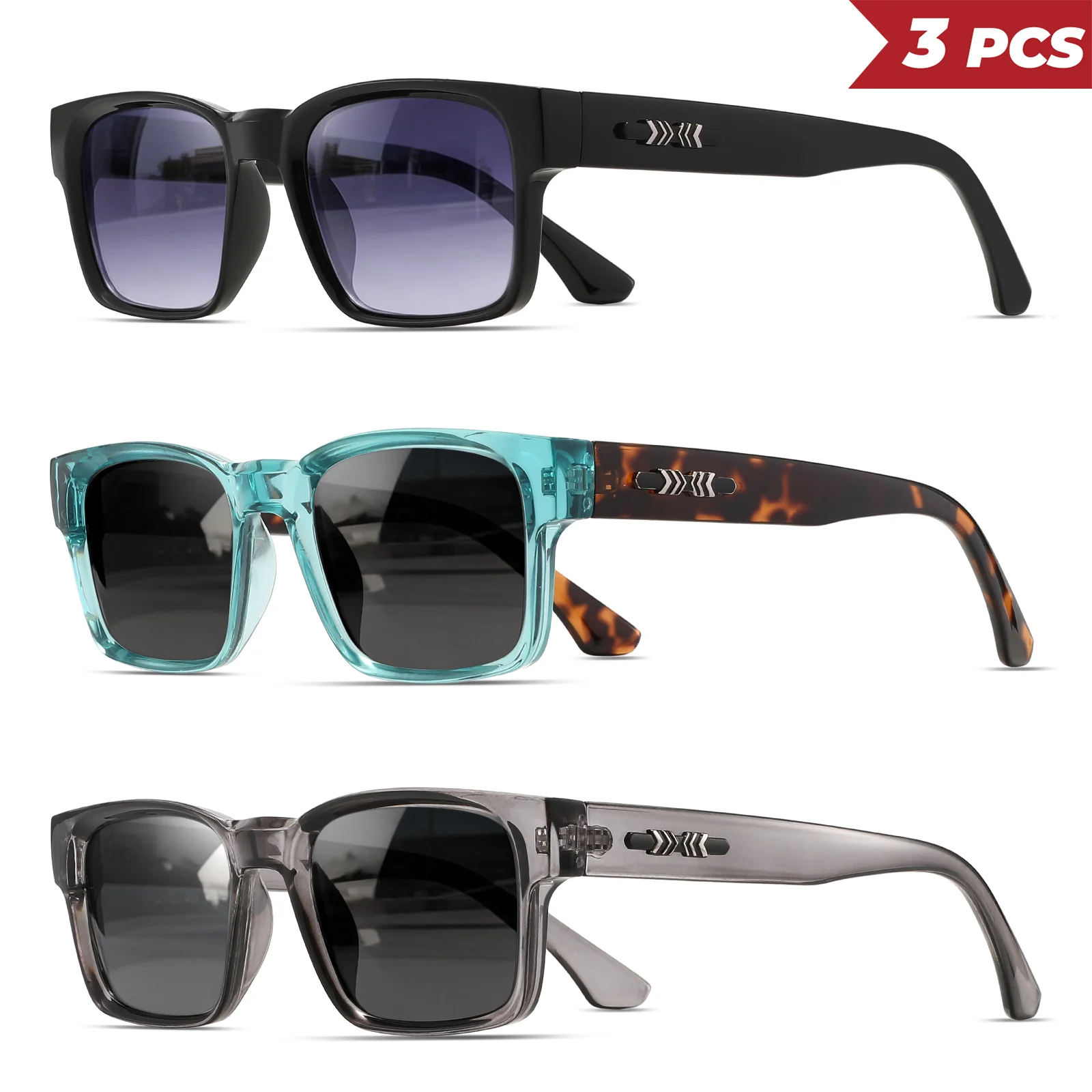 Men Accessories Fashion - 1/3PCS Oversize frame One-piece Goggle Men
