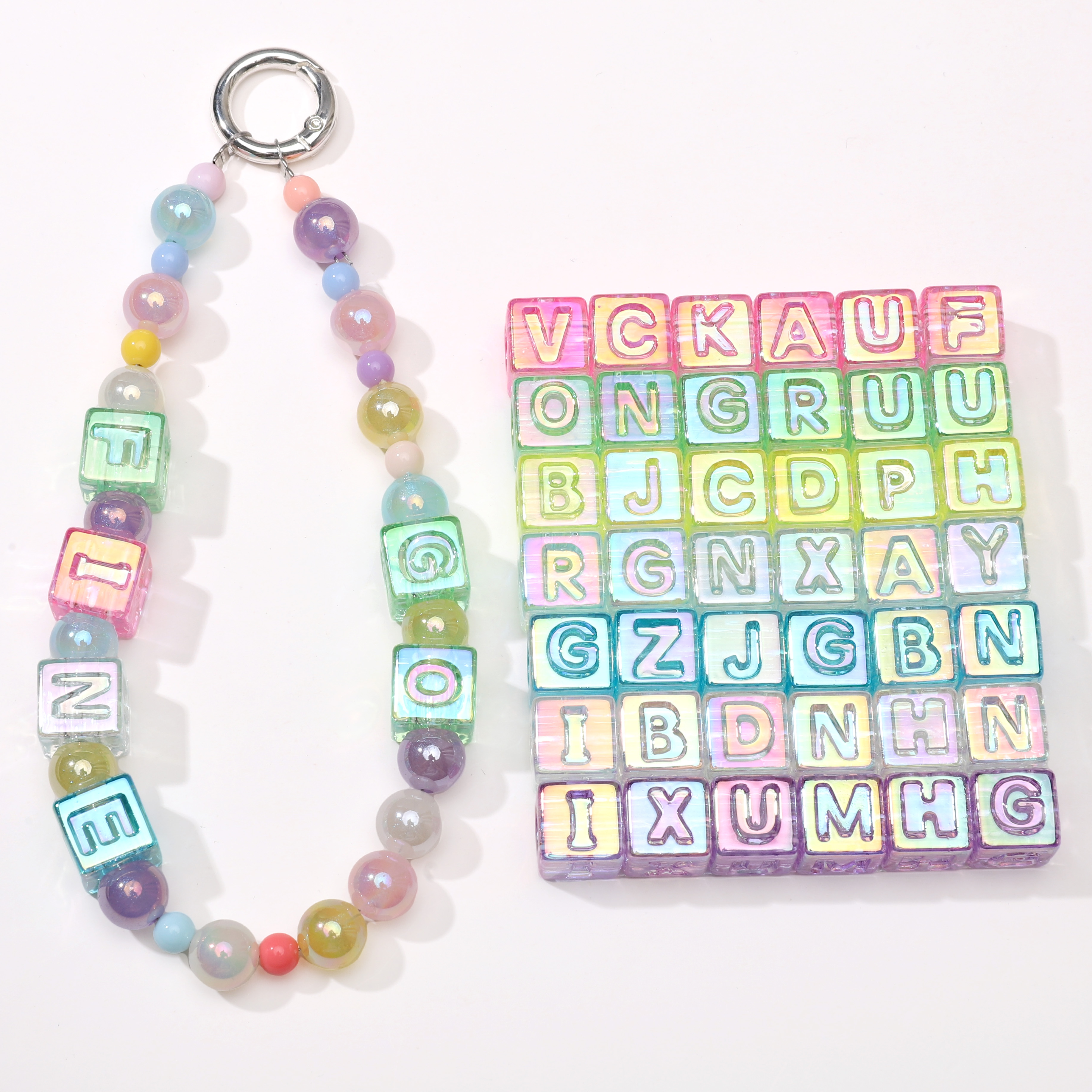 10Pcs beading Colorful Clear L - огляд і ціна Men Accessories For Birthday Gift