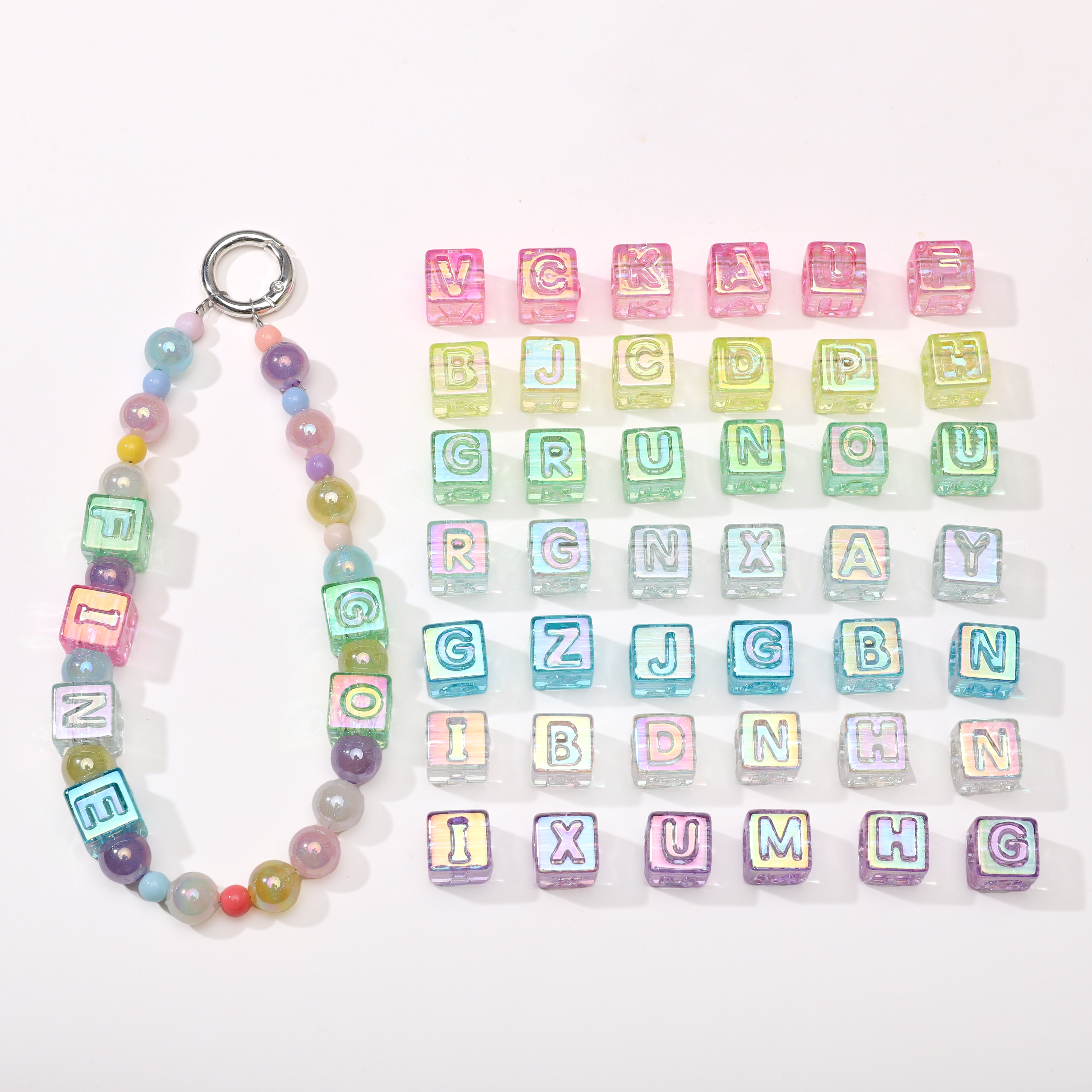 10Pcs beading Colorful Clear L - огляд і ціна Men Accessories For Birthday Gift