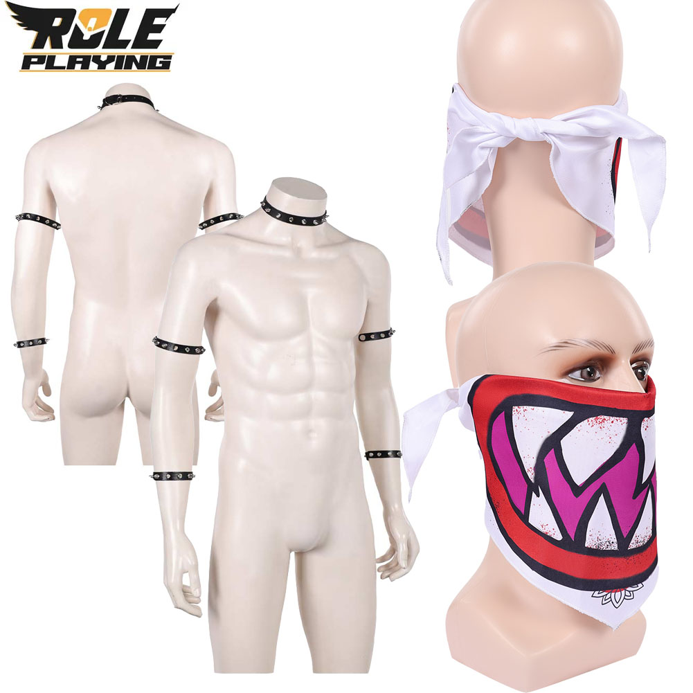 Bowser Jr Cosplay Scarf Mask B - огляд і ціна Men Accessories Fashion
