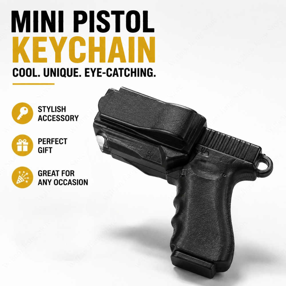 Pistol Shaped Mini Keychains T - огляд і ціна Men Accessories For Birthday Gift