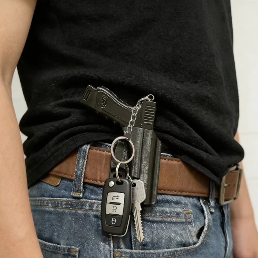 Pistol Shaped Mini Keychains T - огляд і ціна Men Accessories For Birthday Gift