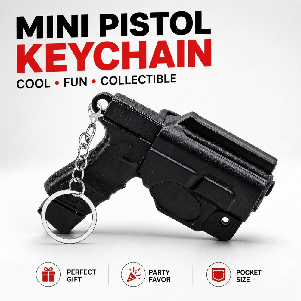 Pistol Shaped Mini Keychains T - огляд і ціна Men Accessories For Birthday Gift