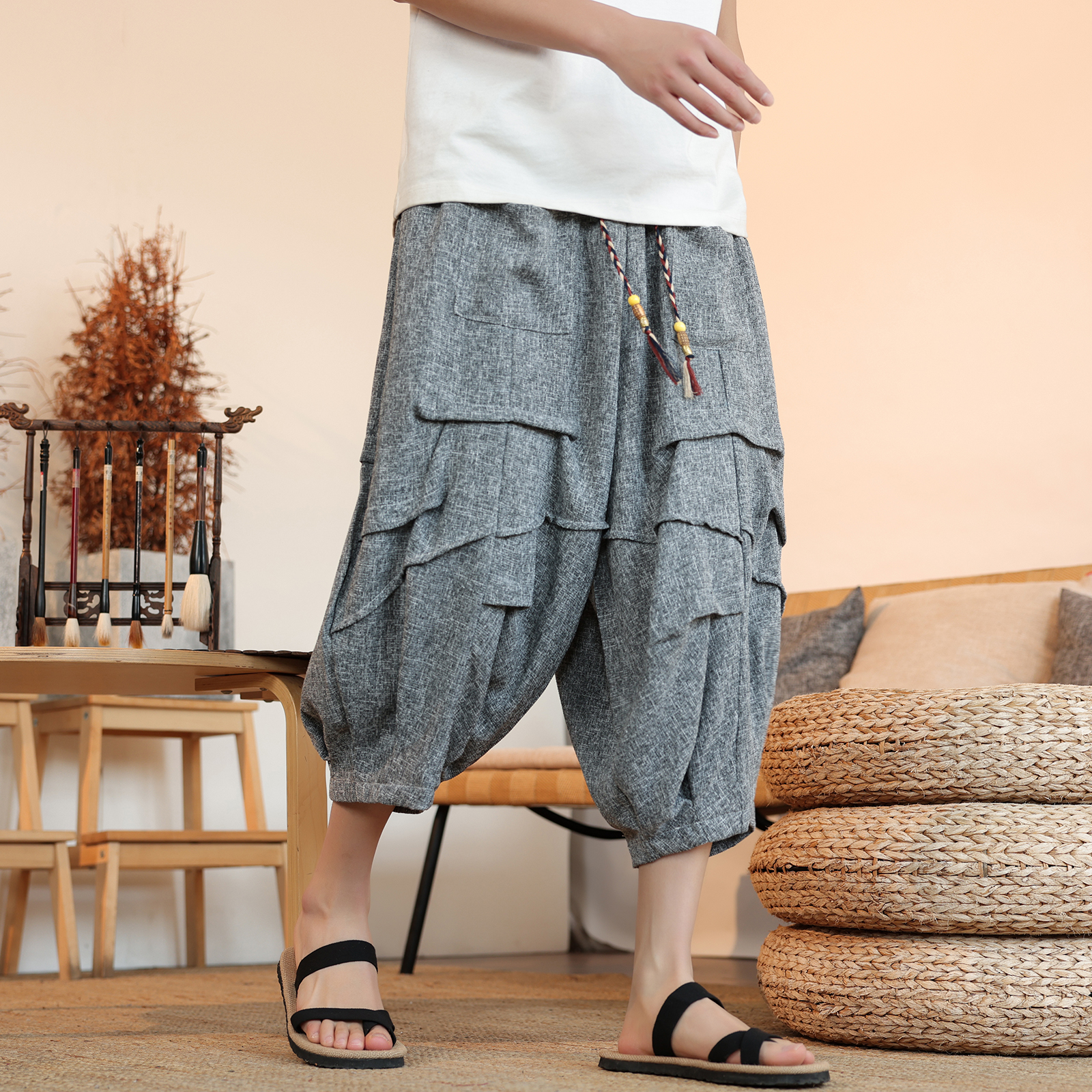 Summer Lantern Pants Men Japan - огляд і ціна Men'S Kimono Accessories