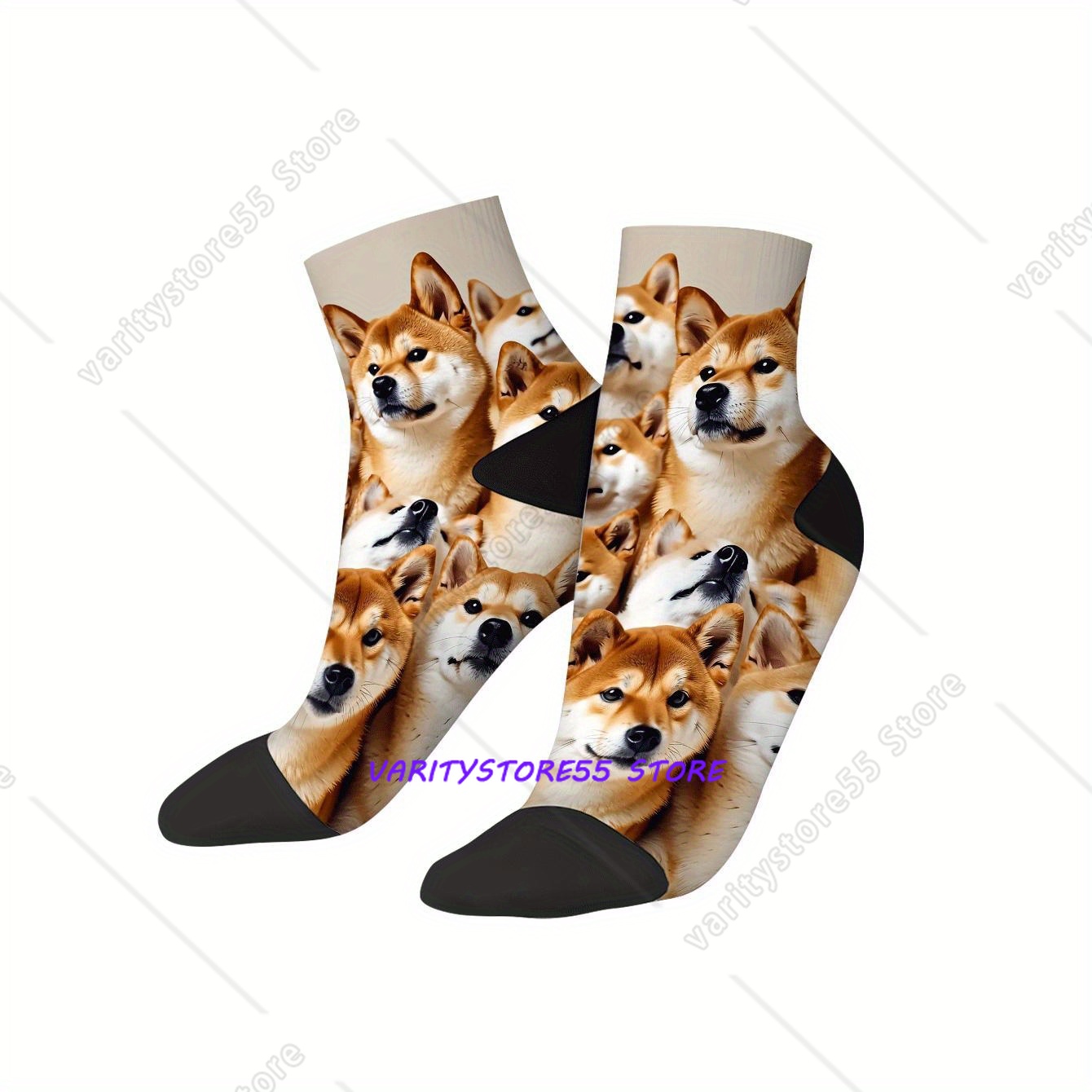 Cute Shiba Inu Print Ankle Soc - огляд і ціна Men Accessories Fashion