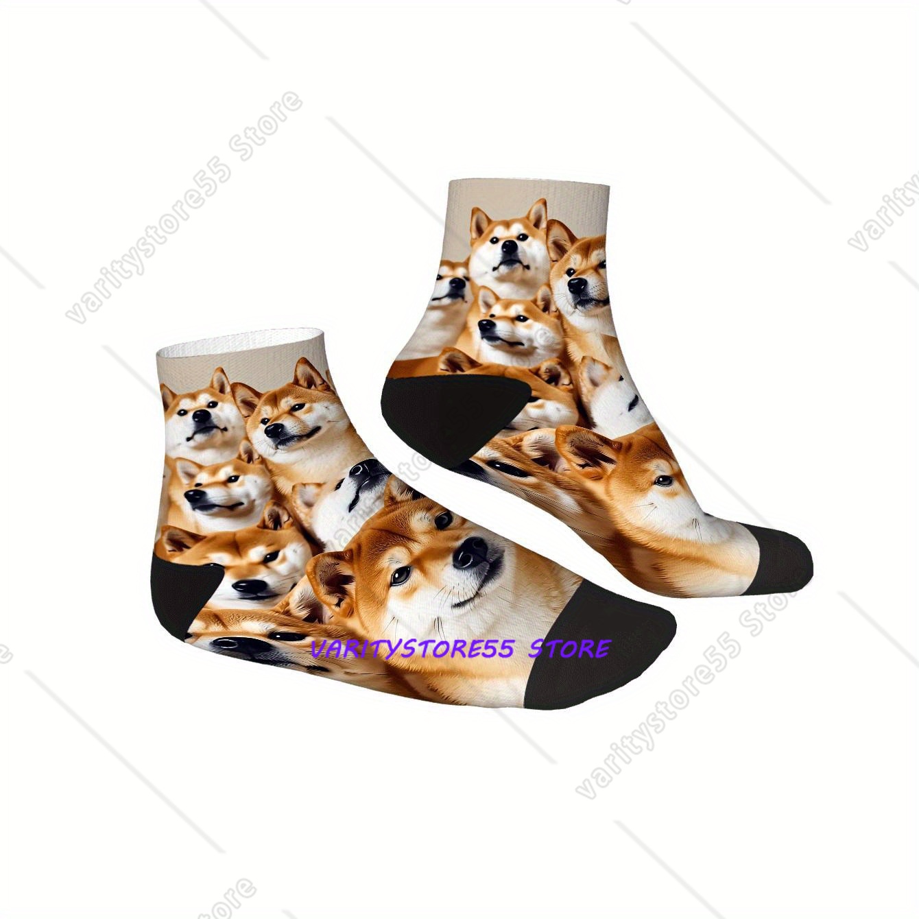 Cute Shiba Inu Print Ankle Soc - огляд і ціна Men Accessories Fashion