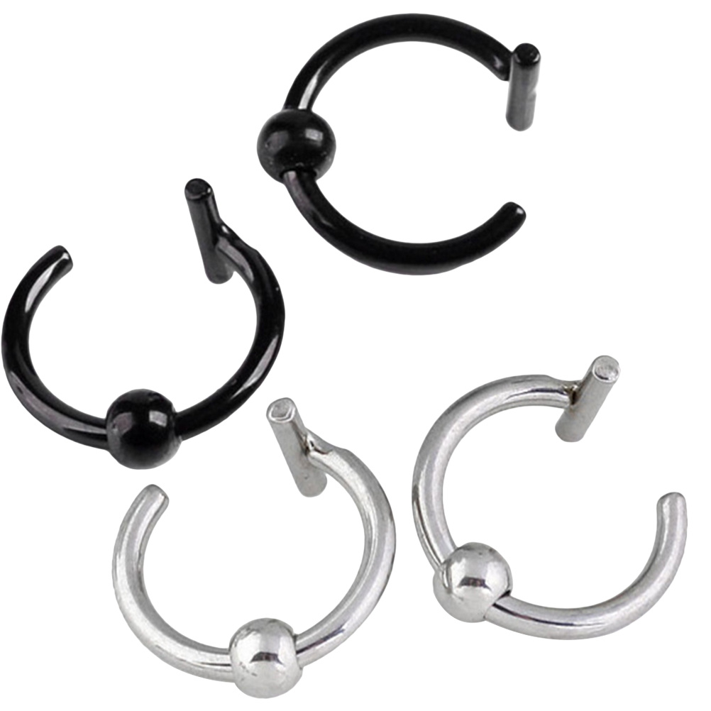 4Pcs Stainless Steel Nose Ring - огляд і ціна Men'S Accessories Rings