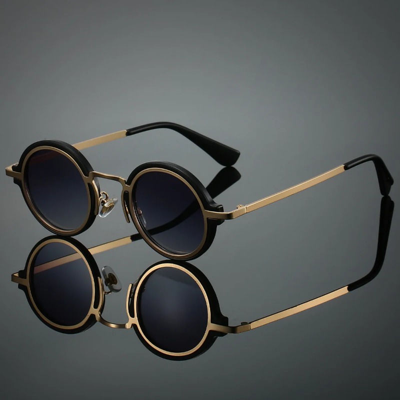 New Retro Metal Round Frame Su - огляд і ціна Men Accessories Fashion