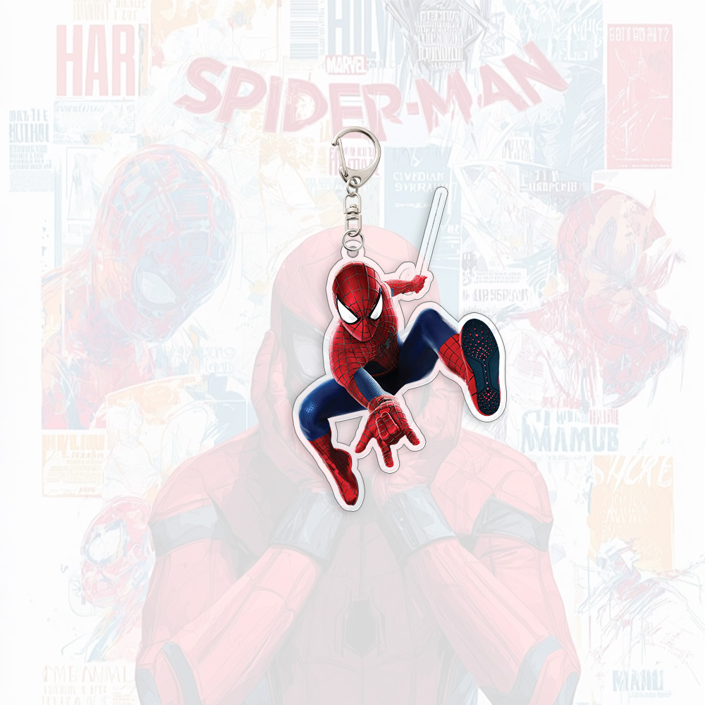 Spider Man Acrylic Keychain An - огляд і ціна Men Accessories For Birthday Gift