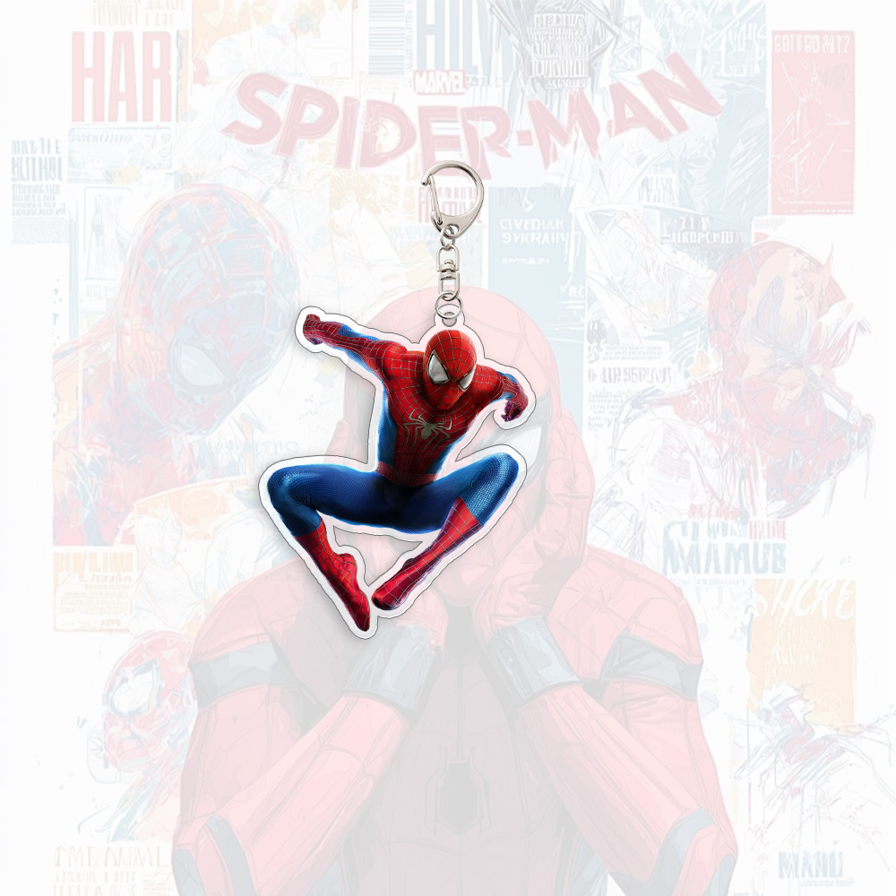 Spider Man Acrylic Keychain An - огляд і ціна Men Accessories For Birthday Gift